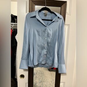 Ann Taylor blue blouse